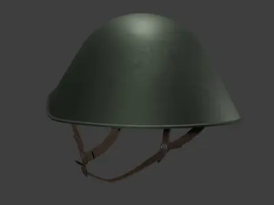 East German M56 Helmet Low-poly 3D model