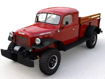 DODGE POWER WAGON X-CAB 1946 3D model