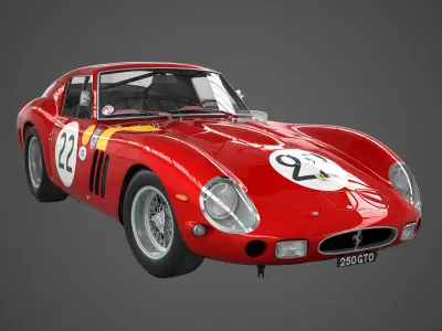 Ferrari 250 GTO - 3757GT - No Engine 3D model
