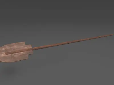 Viking Long Boat Low-poly 3D model