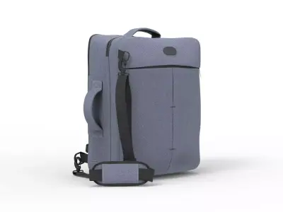 Travel Bag Low-poly 3D model