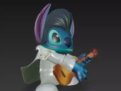 Stitch Elvis 3D print model