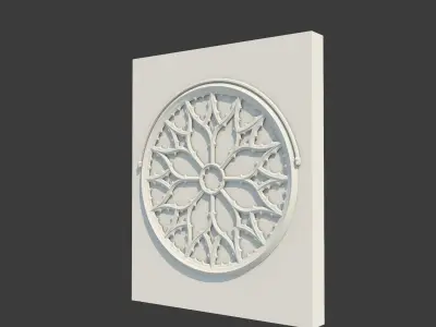 Medieval Gothic Window 04 3D model
