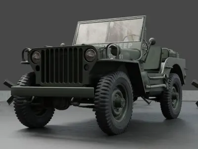 Jeep Willys MB 1942 3D model