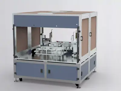 CCD detection assembly machine 3D model