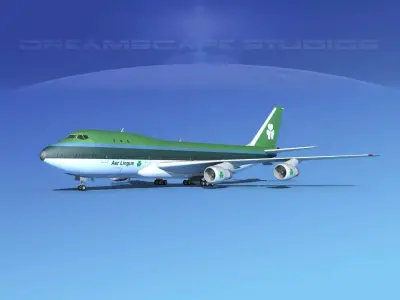 Boeing 747-100 Aer Lingus 3D model
