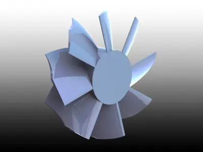cpu exhaust fan Free 3D model