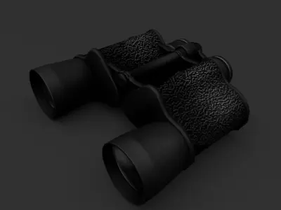 Binoculars Free low-poly 3D model