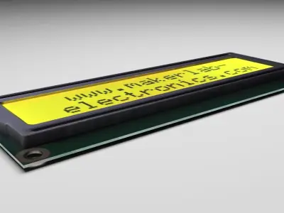 Liquid Crystal Display Screen Component 3D model