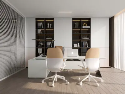  Office interior scene 46 3D model
