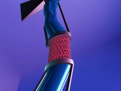 Acua axe weapon 3D model