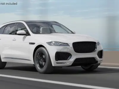Luxury Crossover Pearl White 3D model