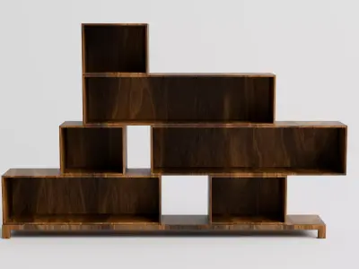 Modular Wooden Storage  Cabinet Pack Free low-poly 3D model