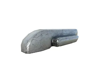 Transport SciFi aircraft Free 3D model