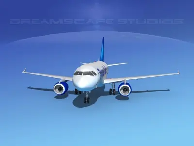 Airbus A319 Thomas Cook 3D model