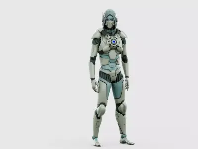 CYBORGTOPIA B-13  Rigged for Unreal Engine - Unity - MIXAMO 3D model