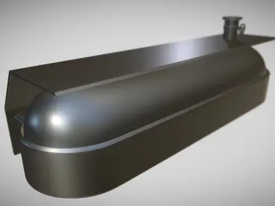 Fuel Tank High Poly Model 3D model