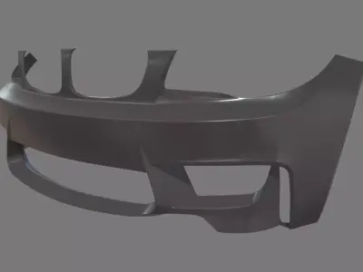 Front Bumper Car Low-poly 3D model