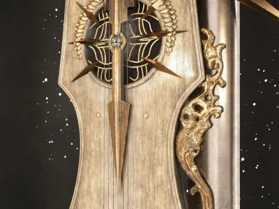 Violin Weapon Low-poly 3D model