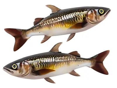 Fish carp 3D model