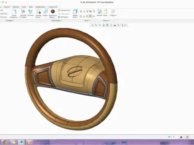 Steering Wheel 002 Free 3D model