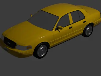 1998 Ford Crown Victoria 3D Model Free 3D model
