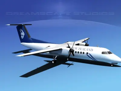 DeHavilland DHC-8-Q300 Air New Zealand 3D model