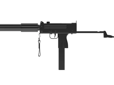 MAC-10 gun 3D model