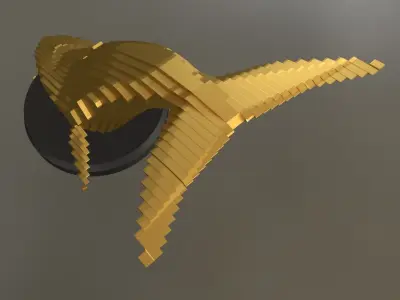 Parametric Blue Whale Low-poly 3D model