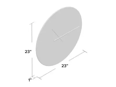 Symmetrical Fractal Flower Wall Clock Free 3D model