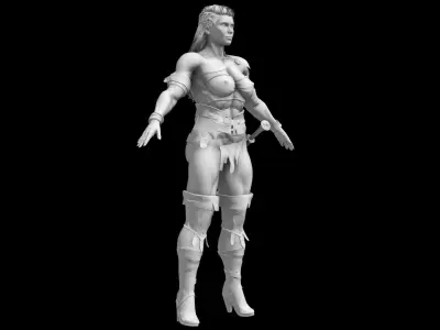 Amazon Warrior 3D model