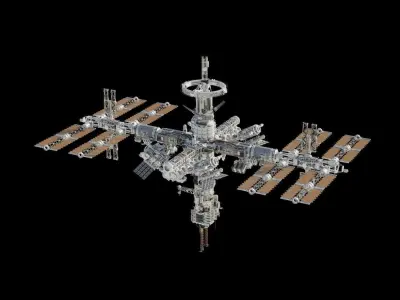 Space station 3D model