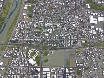 Zhubei Low-poly 3D model