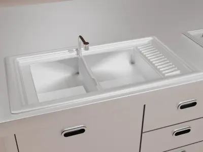 commercial kitchen cabinet 3D model