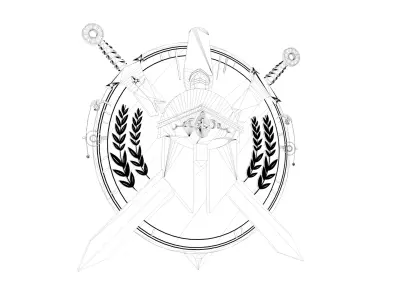 Spartan Shield 3D model 3D model