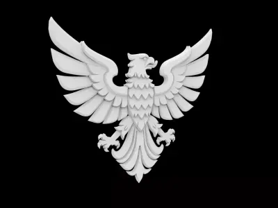 Heraldic Eagle Emblem 3D Print Model 3D print model
