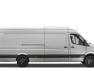 Mercedes Sprinter Cargo Van L4H2 2018 3D model