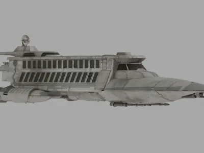 Lady Luck Space Yacht - Star Wars 3D model