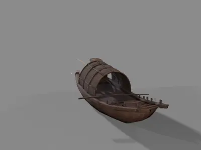 Fisherman  Low-poly 3D model