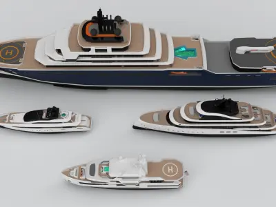 Collection Yachts July 2024 3D model