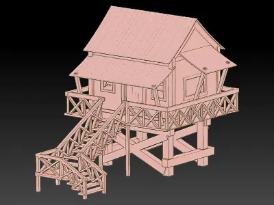 COTTAGE HOUSE Free 3D model