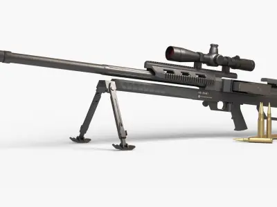 Steyr HS50-M1 Low-poly 3D model