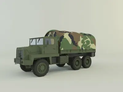 Berliet GBC 8 KT military truck 3D model