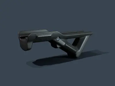 Angled Forp Grip Low-poly 3D model