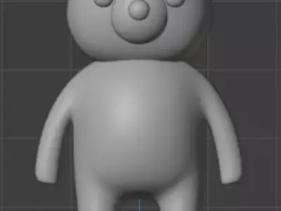 Low poly bear Free 3D model