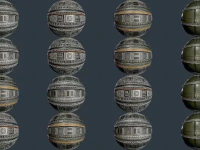 20 Sci-Fi Military Seamless PBR Textures Texture