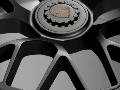 Porsche GTS 2015 rim 3D model