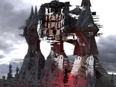 Ramesses Great pyramid under construction 5 3D model