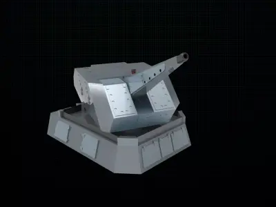 Rheinmetall Oerlikon Millennium Gun 3D model