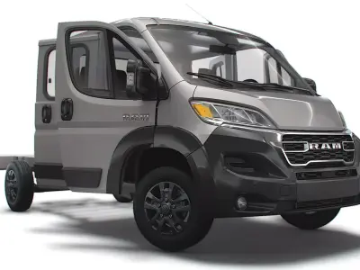 RAM Promaster Chassis HQInterior CrCab 3800WB 2023 3D model